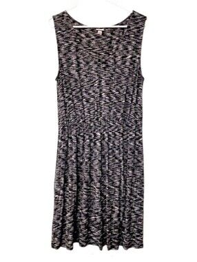2XL Black & White Merona Sleeveless Jersey Dress
